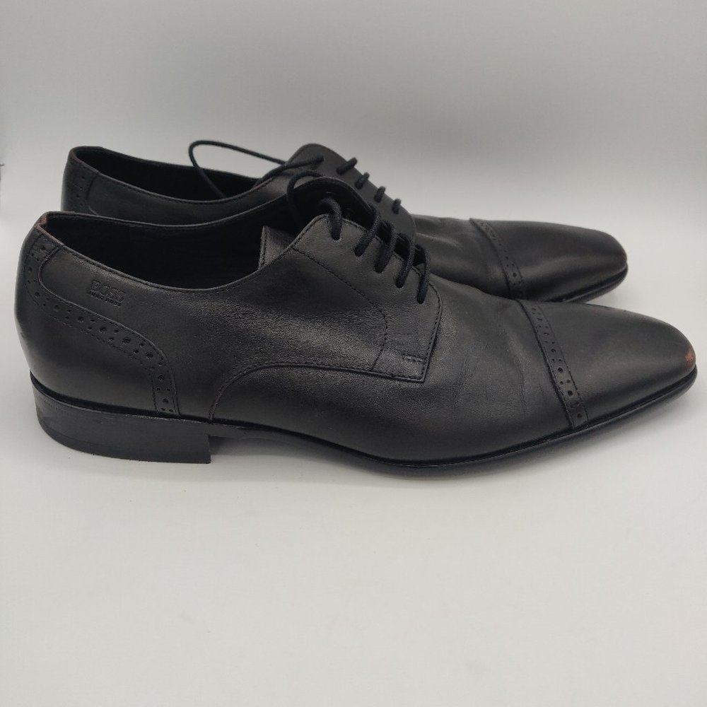 Hugo Boss Vero Cuoio Black Leather Oxford
